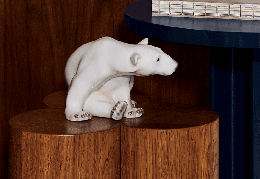新商品 アンダーグレイズ フィギュリン ホッキョクグマ|ロイヤル