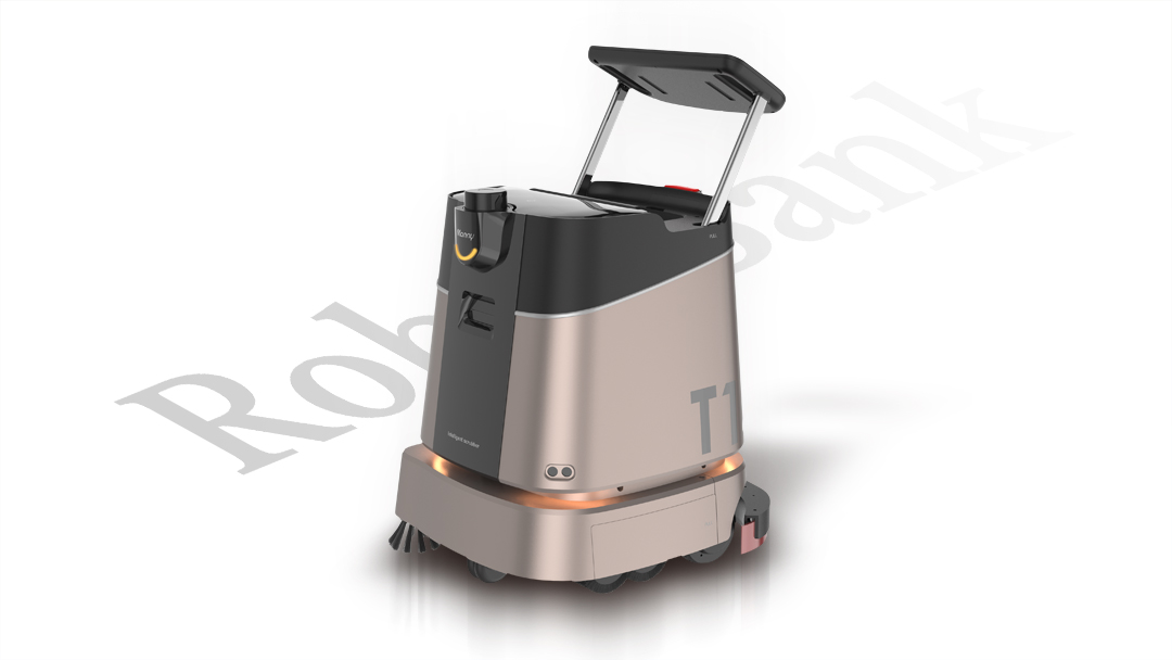 洗浄機能」付き、商業用清掃ロボットPIKAーRobot T1 - RobotBank