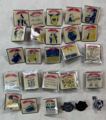 ミスチル、Mr.Children、ピンバッジ全種類セット Mr.Children