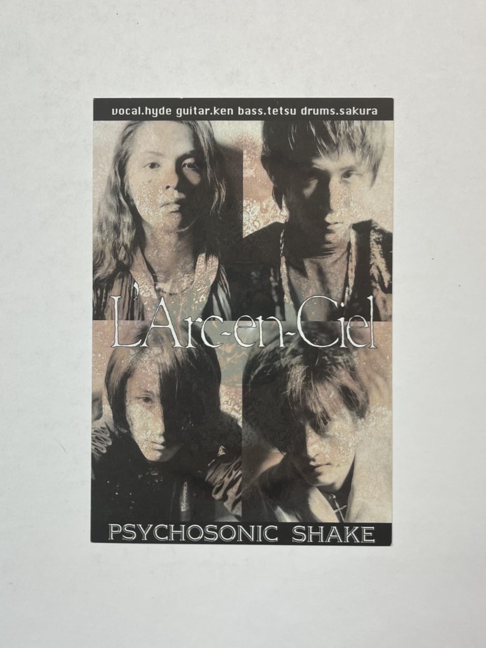 ラルクアンシエル ポストカード L'Arc‐en‐Ciel Tour Sense of time '94