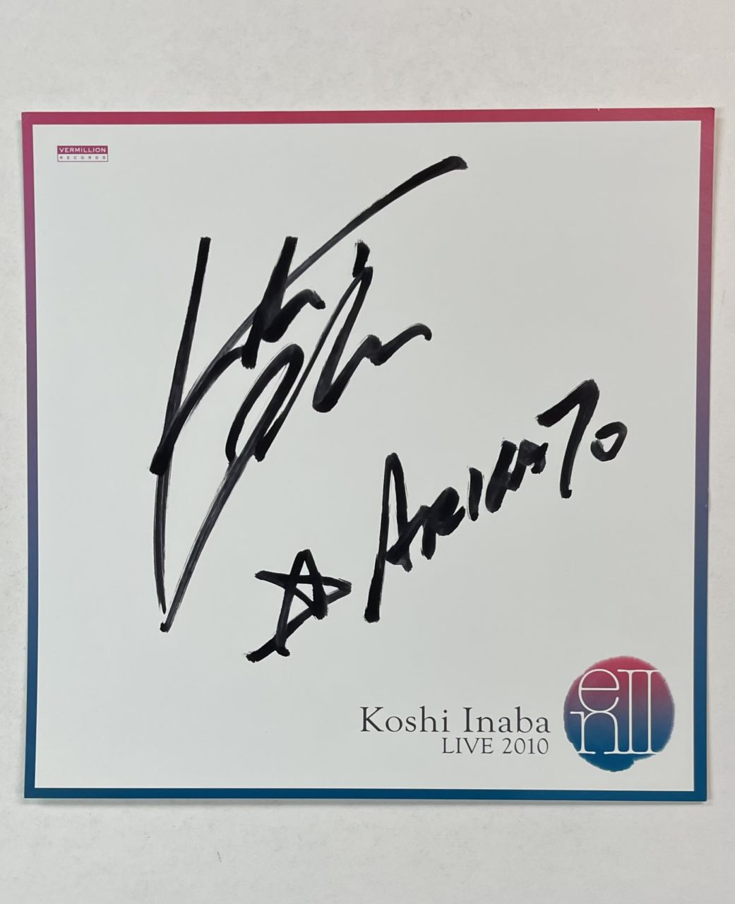 B'z直筆サイン LIVE-GYM pleasure2018 hinotori B'z直筆サイン