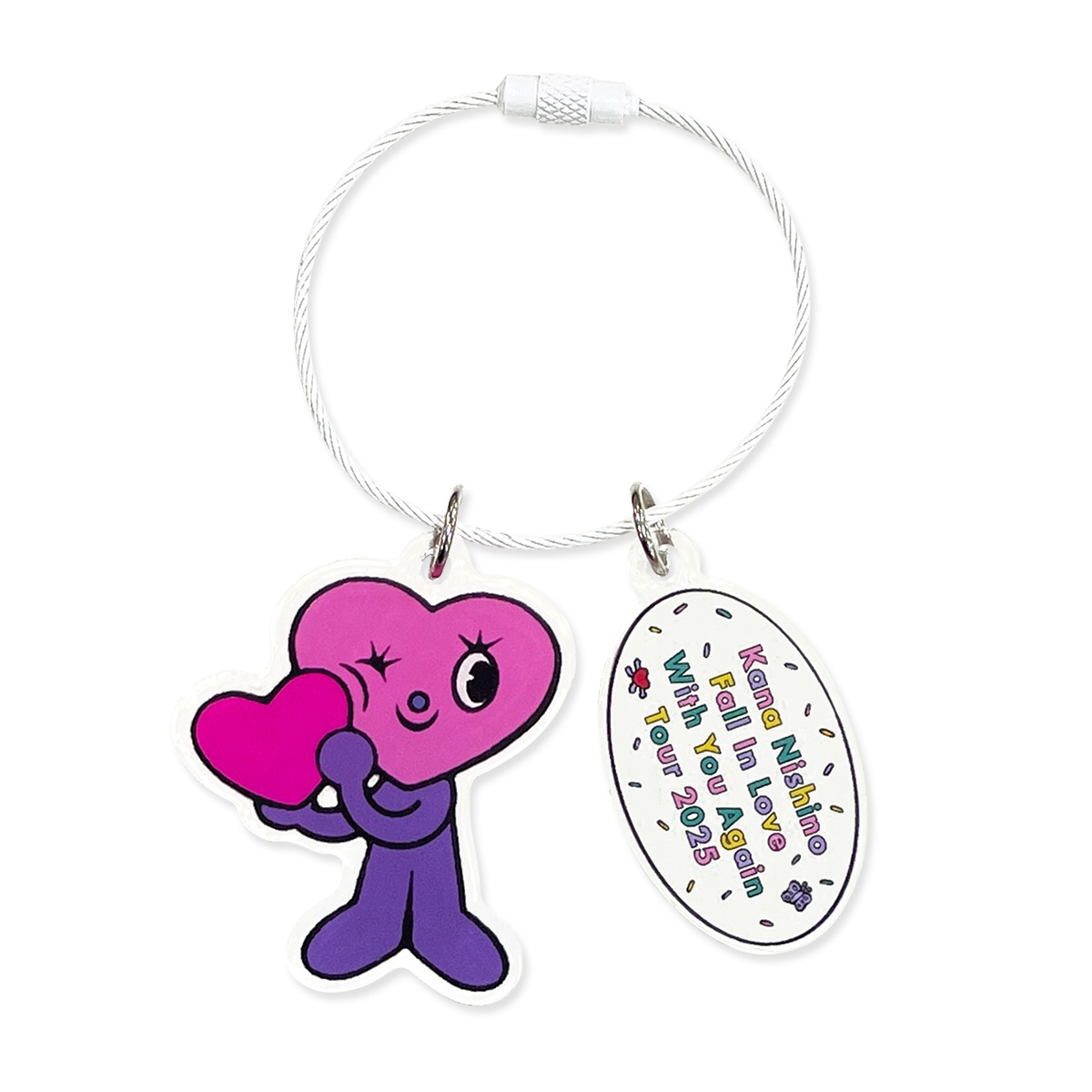 西野カナ カナやん ダブハち ぬいぐるみキーホルダー ダブルハート