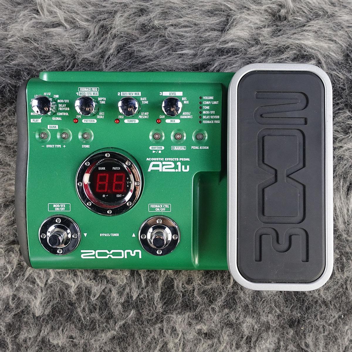ZOOM A2.1uギターエフェクター Zoom A2.1u Acoustic Guitar Multieffects Pedal w/USB Interface