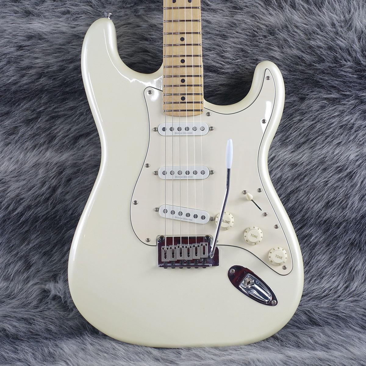 美品　Squier Stratocaster アイボリー Squier by Fender FSR Affinity Series Stratocaster White Pickguard