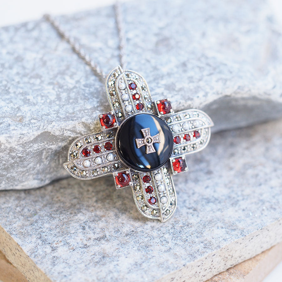 碌山のペンダントヘッド 碌山製 小鳥のブローチ兼ペンダントヘッド