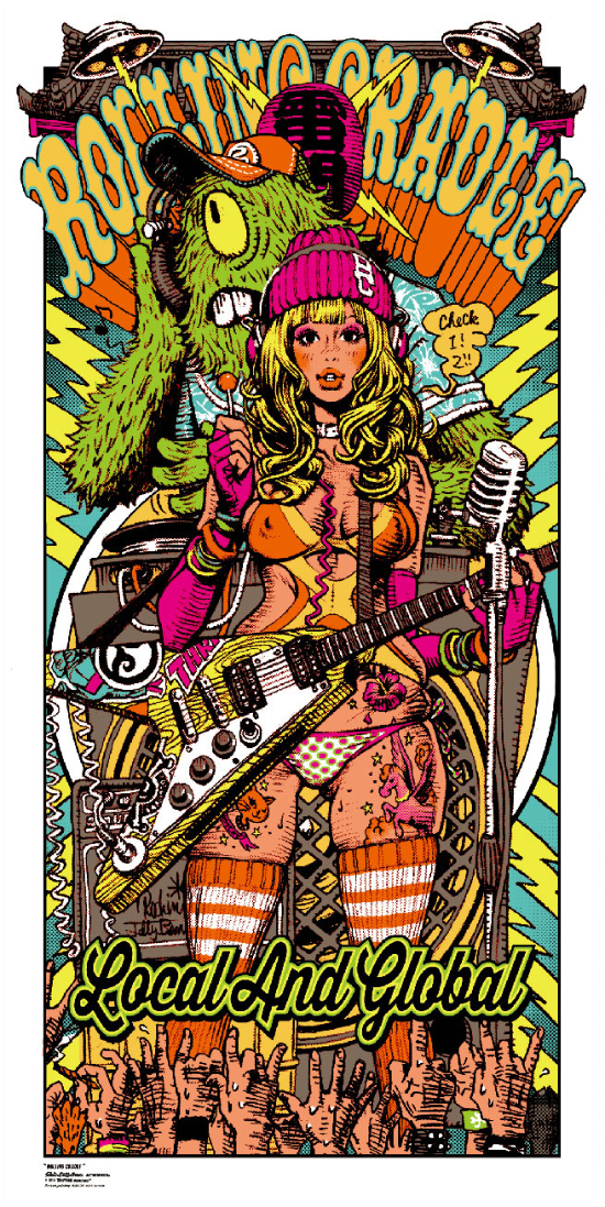 RJB マタンゴ×ロッキンジェリービーン シルクスクリーンポスター 未