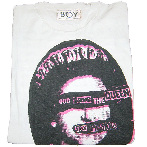 VINTAGE 80s BOY/SEDITIONARIES God Save The Queen T-Shirt ボーイ