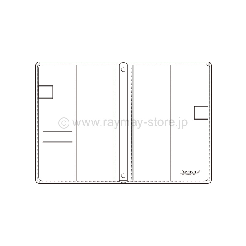 ダ・ヴィンチ スリムサイズ A5サイズ システム手帳（リング15mm