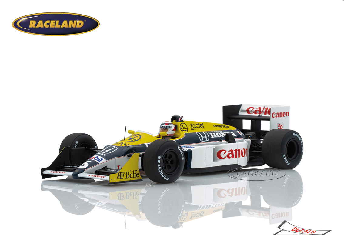 ウイリアムズFW11B 絶版！ウィリアムズ・ホンダ FW11B 1987 ピケ 1987