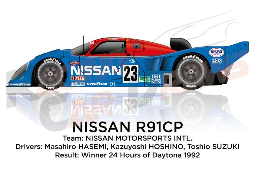 Nissan R91CP n.23 winner 24 Hours of Daytona 1992