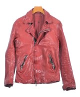 ISAMU KATAYAMA BACKLASH / シングルライダースジャケット/S/馬革/RED