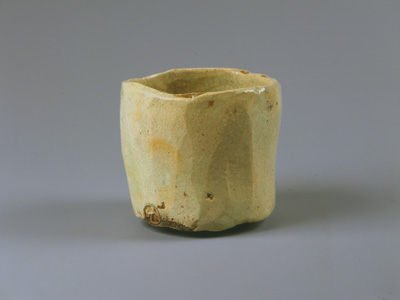 楽十代旦入 黒筒茶碗「山花」裏淡々斎花押 楽十四代覚入極☆z816 樂焼