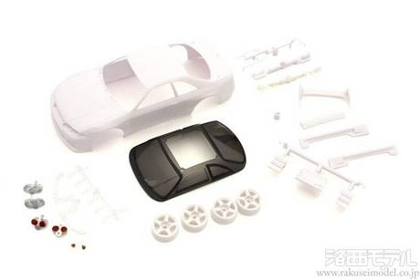 京商 MZN197日産スカイラインGT-Rニスモ(R33)ホワイトボディ：ラジコン