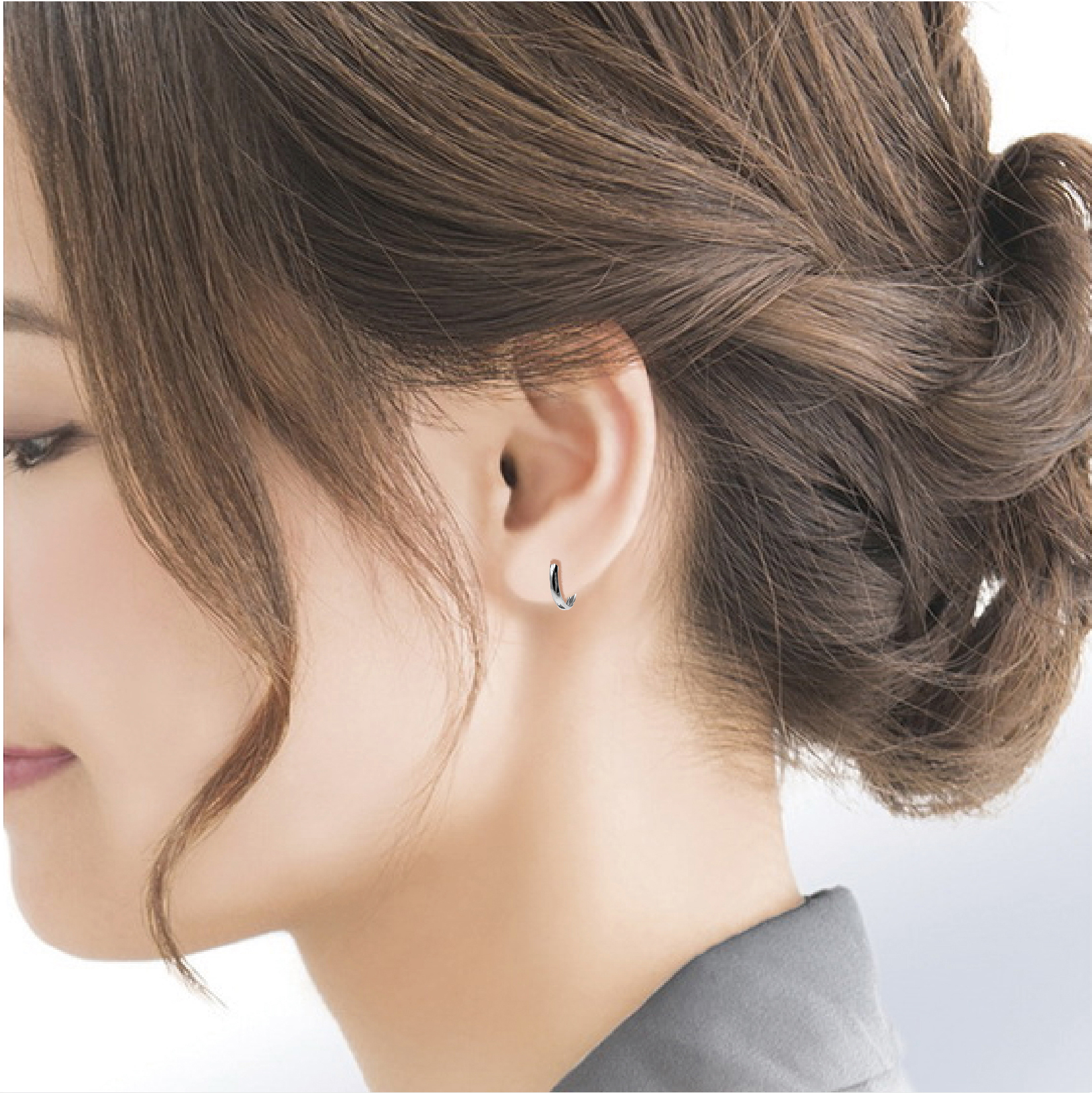 楽天市場】【新品 フープ ピアス】Pt900 プラチナ900 甲丸 2x10mm