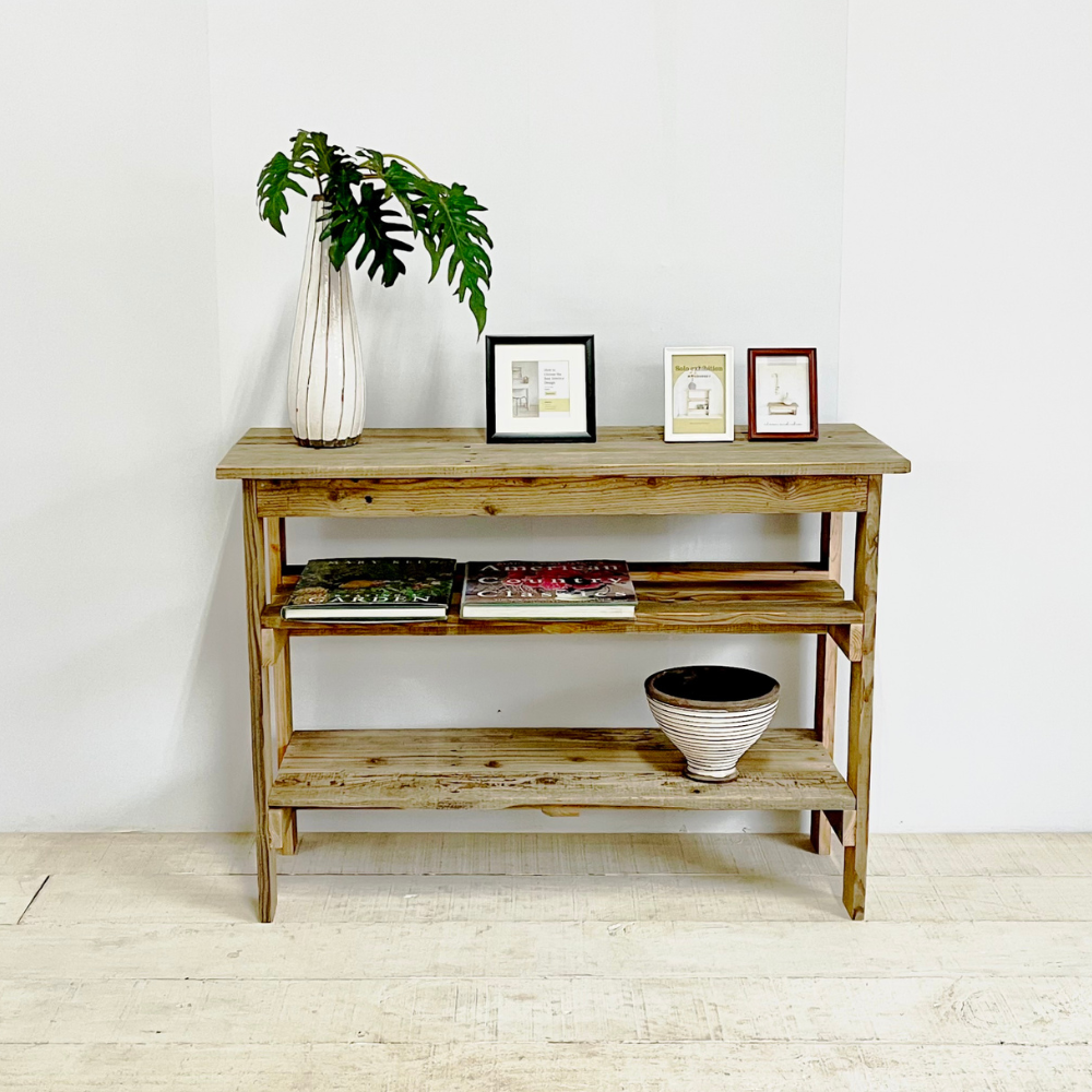 楽天市場】コンソールテーブル 棚2段 おしゃれ スリム アンティーク