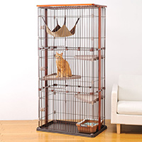 Bonbi ボンビアルコン ボンビ ウッドワンサークル キャット2段タイプ