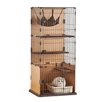 Bonbi ボンビアルコン ボンビ ウッドワンサークル キャット2段タイプ