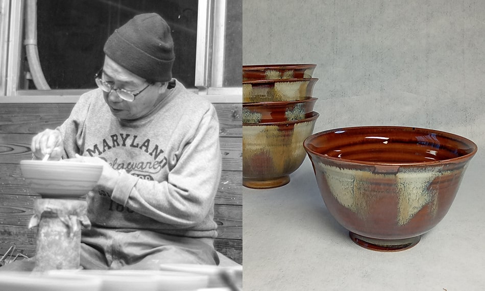 茶道具　一閑人　蓋置　小石原　高取焼　元永彰一　元永陶苑 茶道具 一閑人 蓋置 小石原 高取焼 元永彰一 元永陶苑