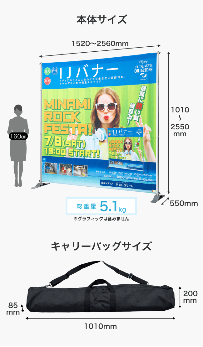 楽天市場】大型バナースタンド【IJバナースタンド】片面・両面 屋内