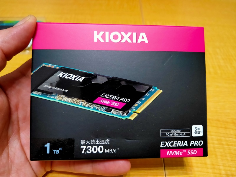 東芝 KIOXIA 1TB m.2 NVMe SSD 自作PC ゲーミングPC 東芝 KIOXIA 1TB m