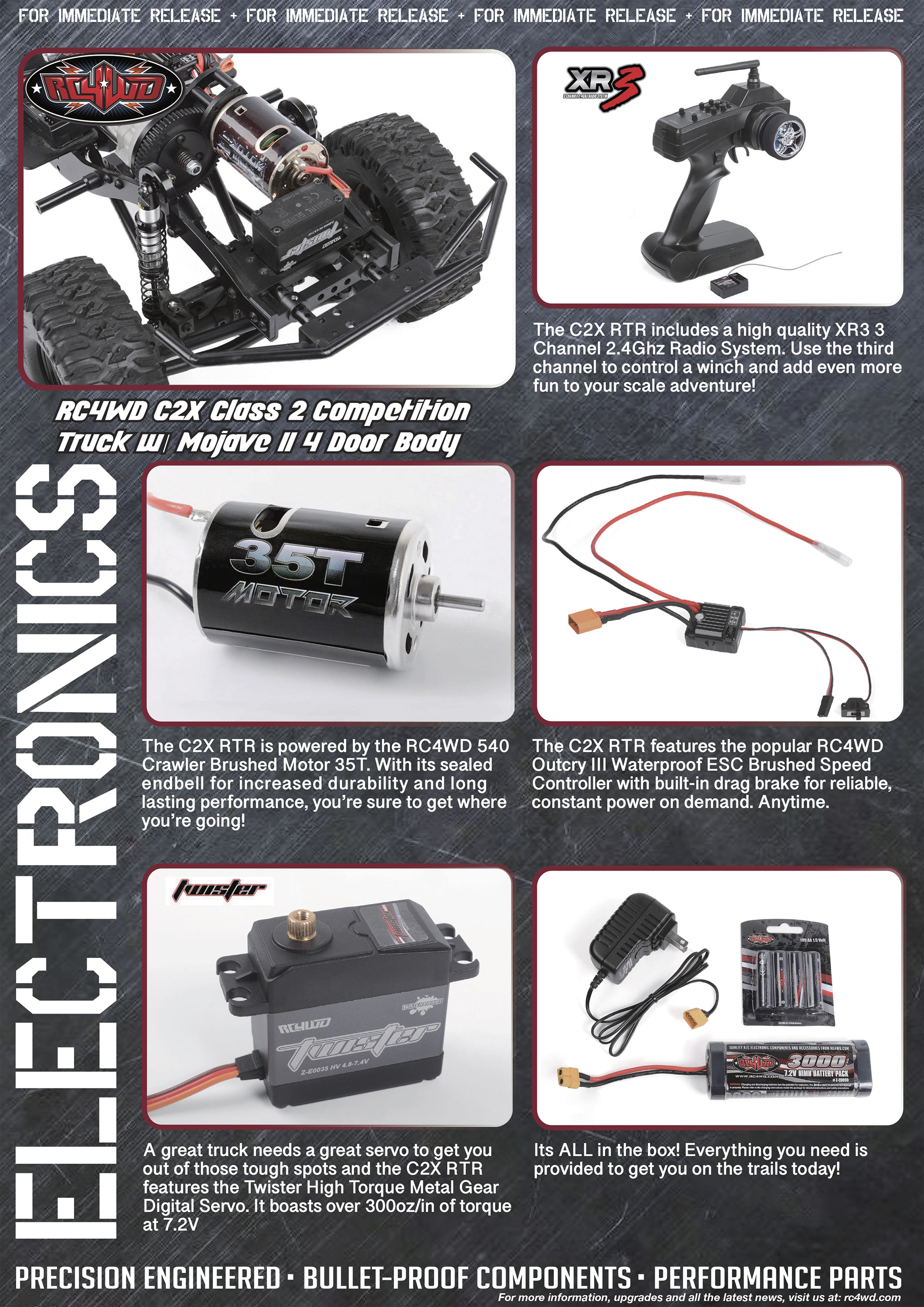 RC4WD C2X Class 2 Competition Truck w/ Mojave II 4 Door Body