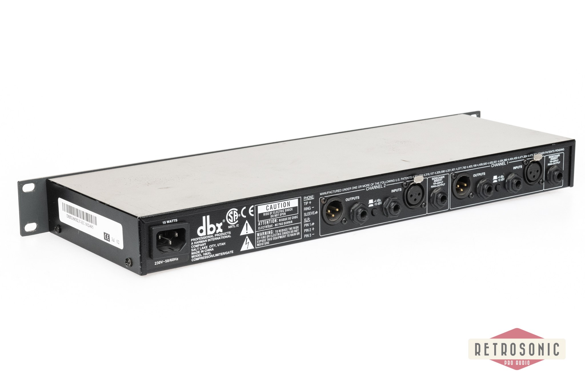 DBX 166XL Compressor / Limiter / Gate