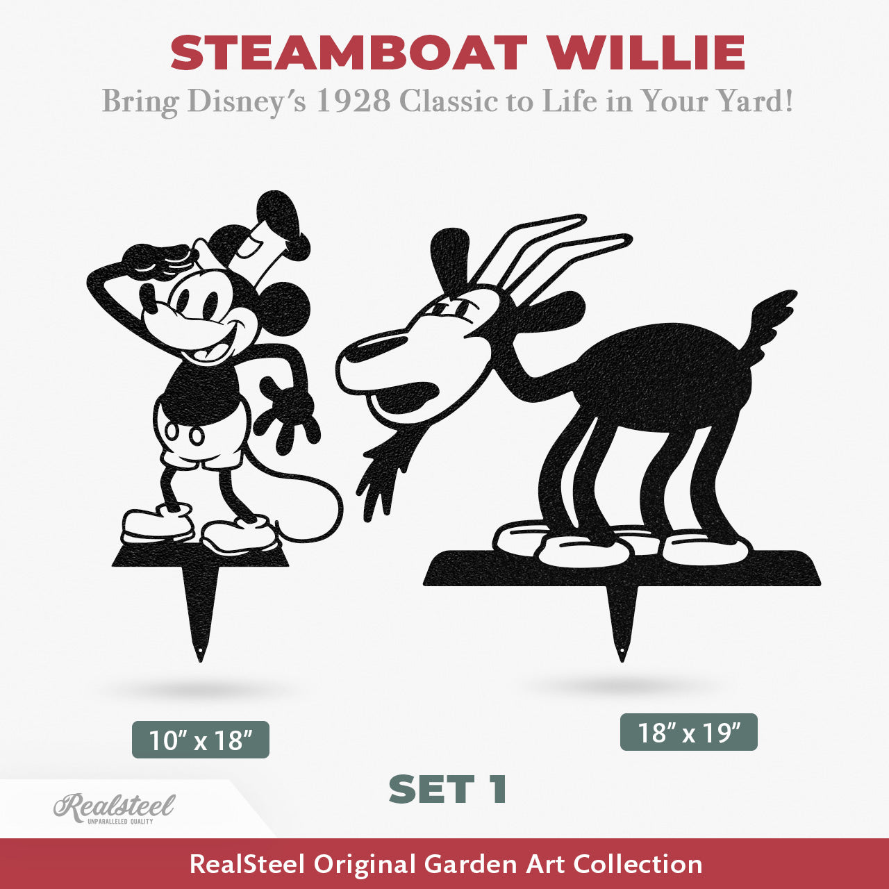 Steamboat Willie - A Tribute to the First Mickey Mouse - Set 1 of