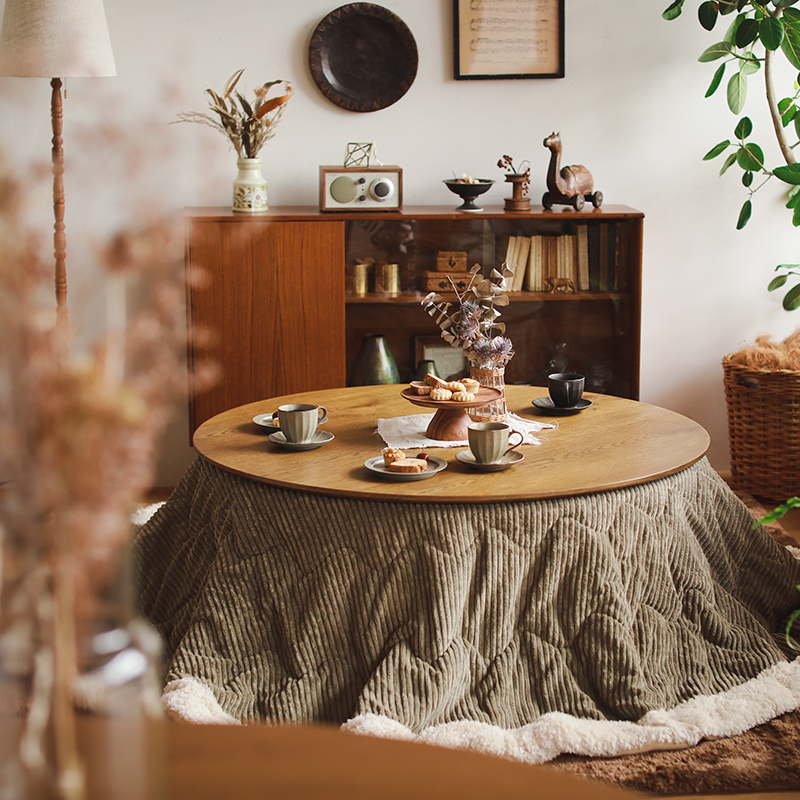 こたつテーブル FAM／BR 円形 直径110cmタイプ ｜家具・インテリア通販