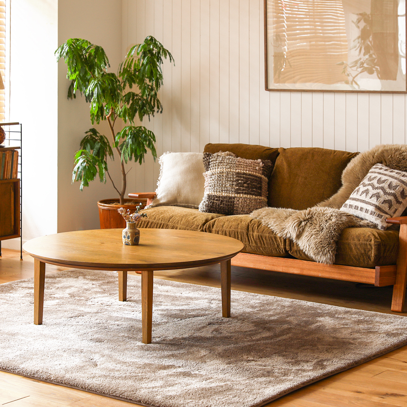 こたつテーブル FAM／BR 円形 直径110cmタイプ ｜家具・インテリア通販