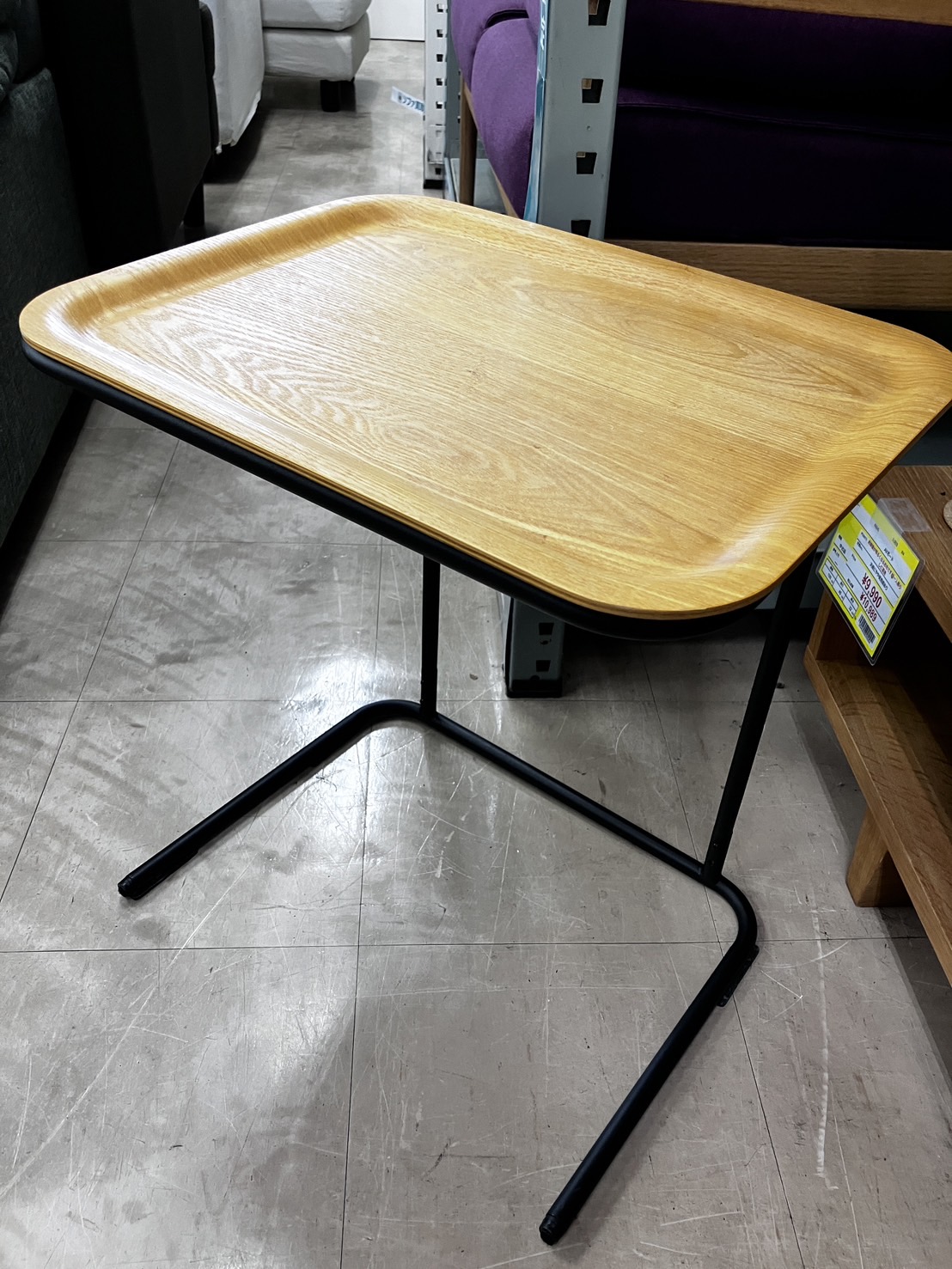 無印良品 サイドテーブル タモ材 ブラウン 美品 無印良品 サイド MUJI