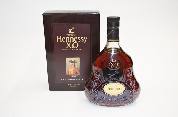 未開栓 Hennessy ヘネシー XO 黒キャップ クリアボトル ブランデー