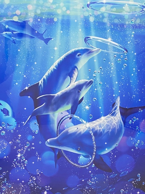 クリスチャン・ラッセン ドルフィン シンフォニー (S) 絵画をお