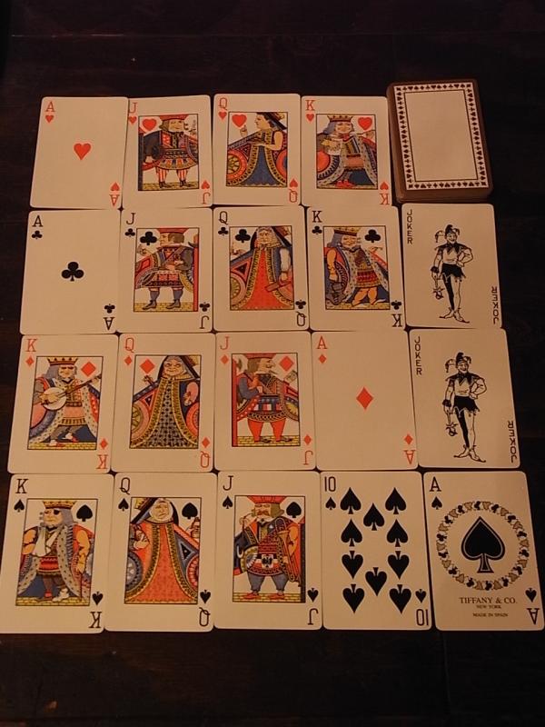 Tiffanyトランプ、ティファニートランプ、トランプカード、ビンテージ