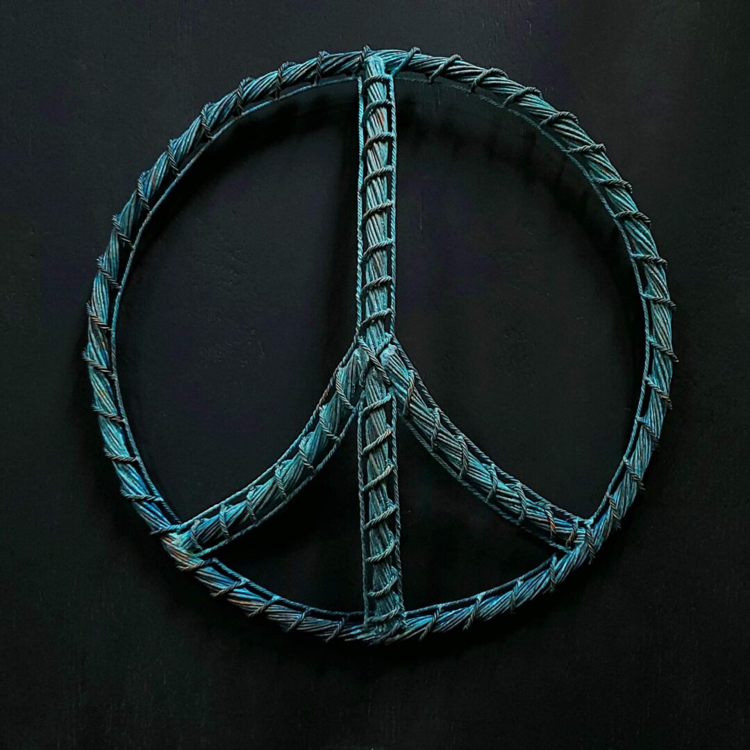 Copper Peace Sign #1851 - Refreshing Art Studio