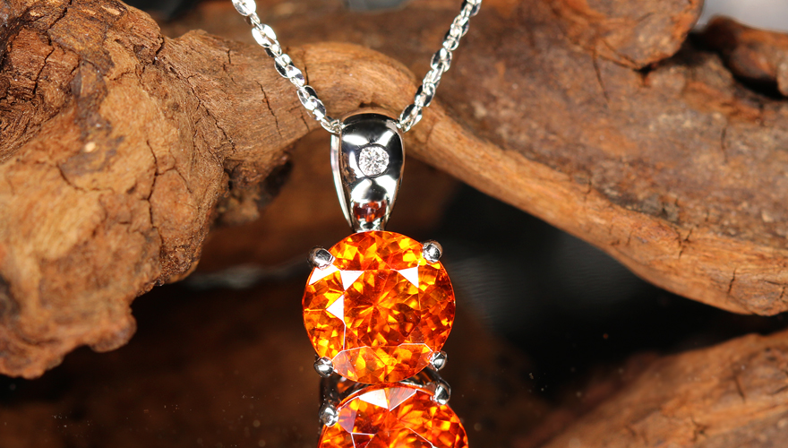 スファレライト 約2.7ct ダイヤモンド プラチナ ネックレス【品質