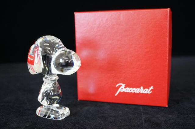 バカラ Baccarat スヌーピー オブジェ クリスタル 箱付き バカラ