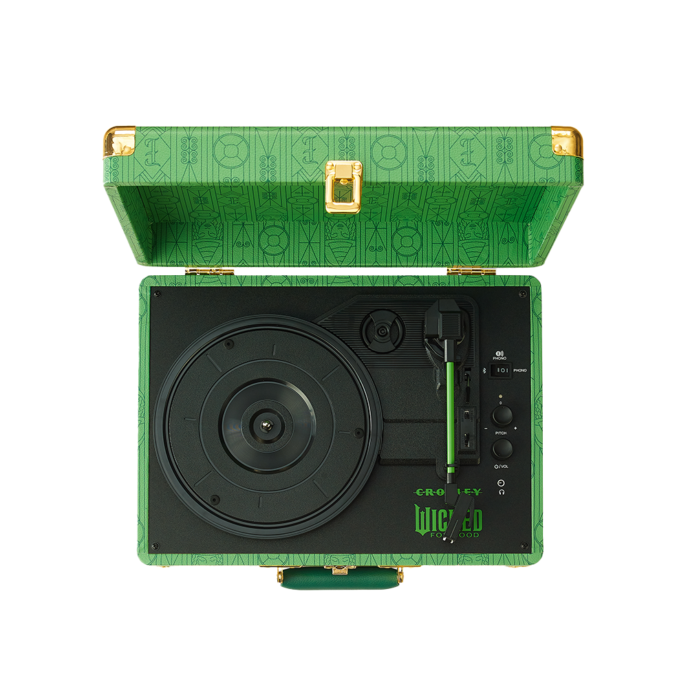 Wicked Elphaba Cruiser Record Player In Emerald Green + Wicked