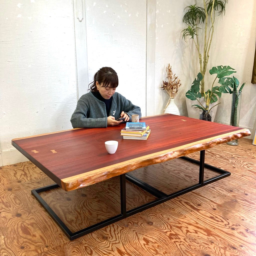 天然木 一枚板 座卓 テーブル アンティーク 座卓 一枚板 座卓 一枚板