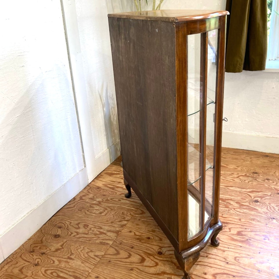 英国アンティーク 飾り棚 ディスプレイキャビネット コレクション