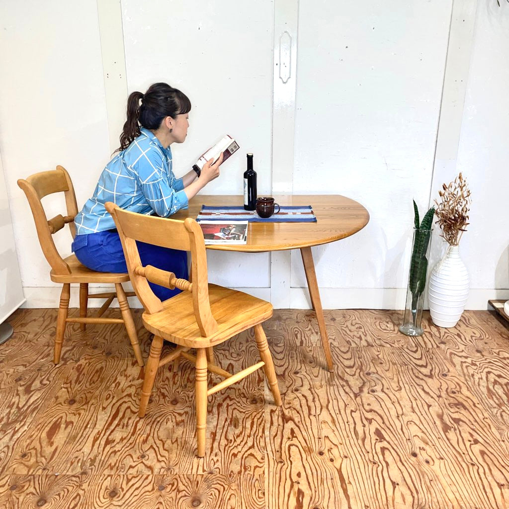 バタフライテーブル 折り畳み ダイニングセットテーブル クリアランス