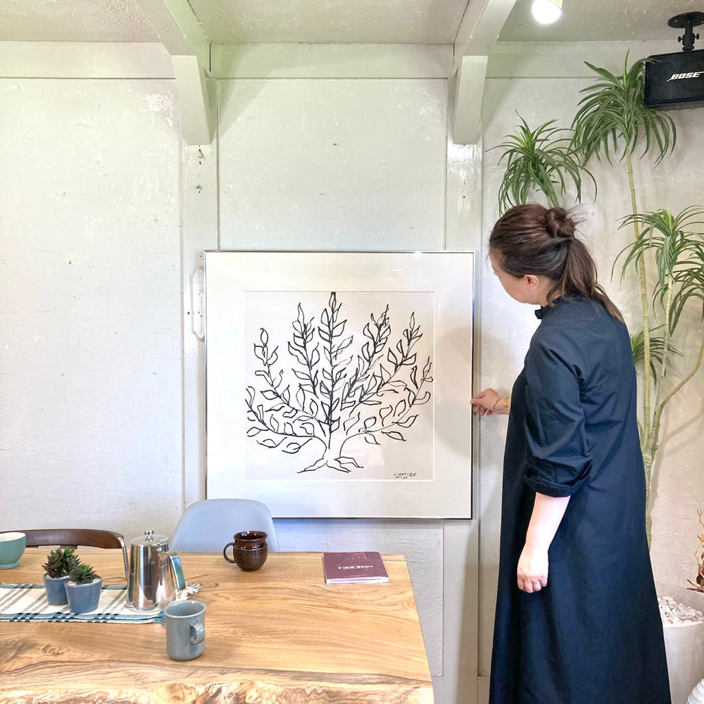 IDEEアートポスターアンリ・マティス 「低木」ブラックフレーム