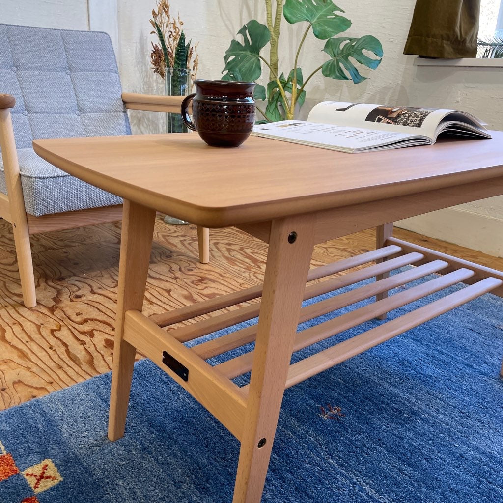 カリモク60 リビングテーブル ピュアビーチ 直接のお引き取り大歓迎