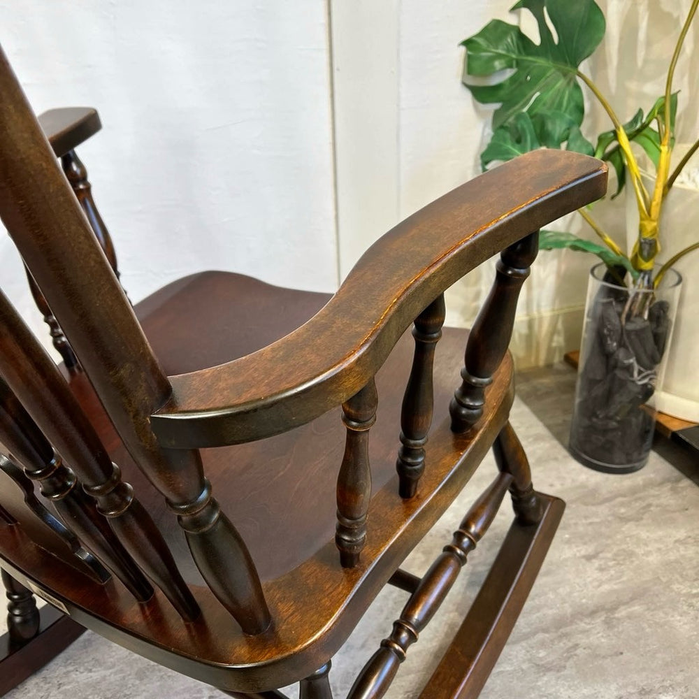 ヴィンテージ品】北海道民芸家具 ビンテージ 木製 ロッキングチェア