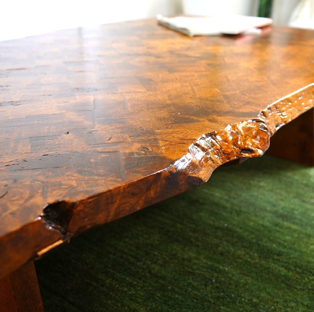 一枚板 ローテーブル 座卓 中古 机 日本 和 モダン