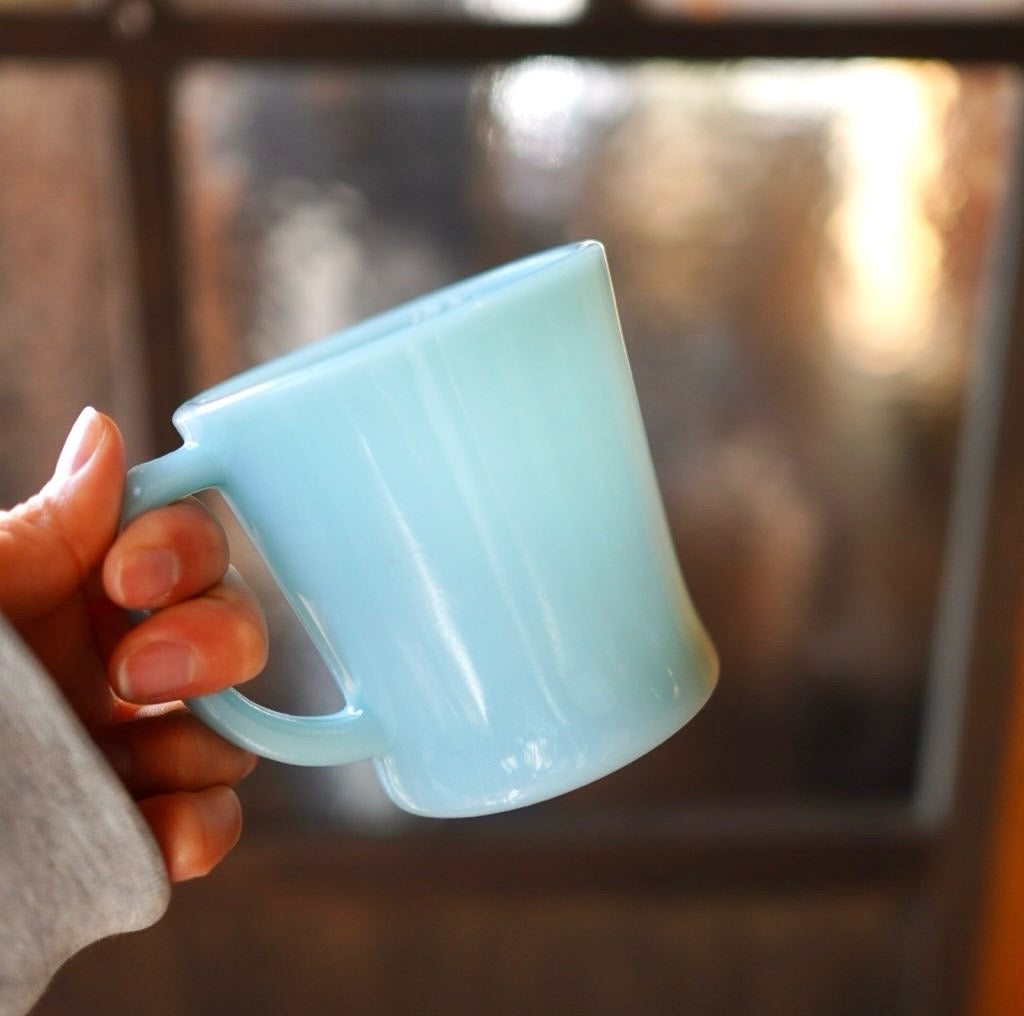 ファイヤーキング / Fire-King Dハンドル マグ ターコイズブルー