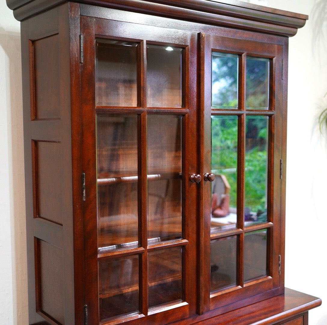 松本民芸家具 A型 食器棚 食器棚 飾り棚 ミズメザクラ 木製 木 中古