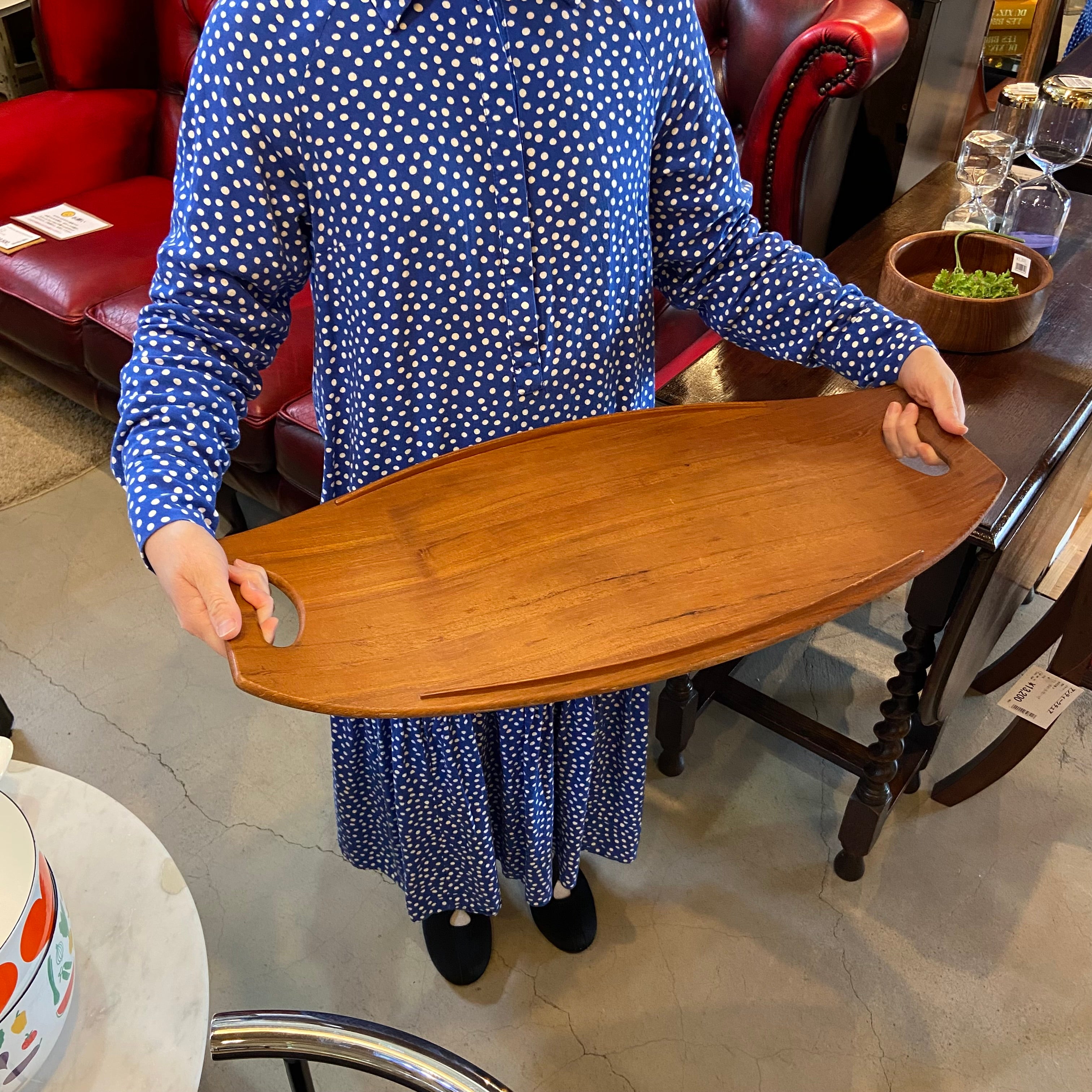 DANSK チーク材トレイテーブルヴィンテージ