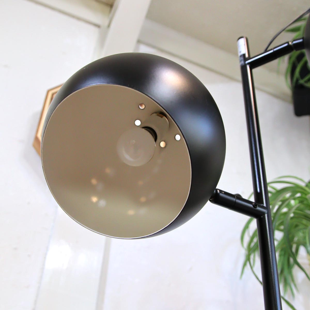 ディクラッセ / DI CLASSE フロアライト 3灯 ブラック 中古 スタンド