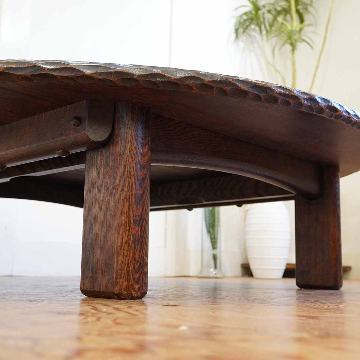 丸 ちゃぶ台 ナラ材 折りたたみ式 座卓 テーブル 和 ラウンドテーブル