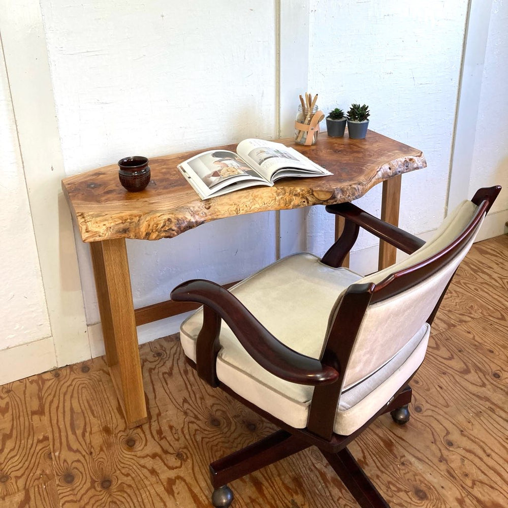 karimoku カリモクデスクチェアコロニアルアームチェアキャスター付